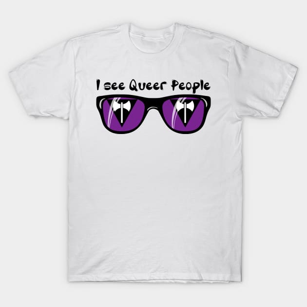 Lesbian Pride Sunglasses - Queer People T-Shirt by Blood Moon Design